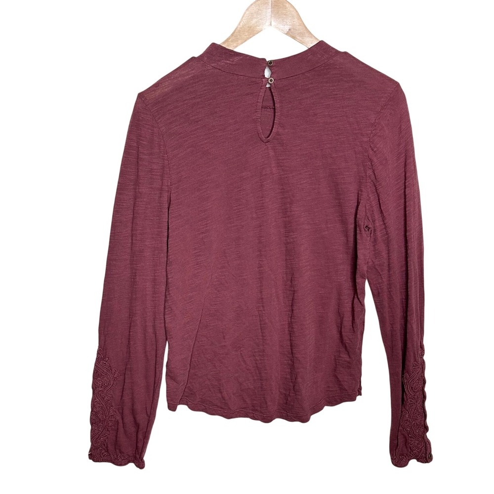 Free People We The Free Good Good Long Sleeve Turtleneck size Large Red